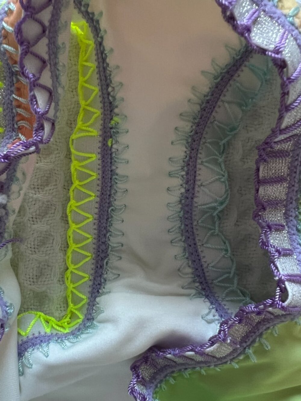 PQ Swim Sporty Rainbow Tie Dye Embroidered Bikini - Picture 5 of 5